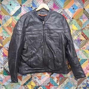 Zap Leather and Cycle Motorcycle Jacket Size XL Removable Lining